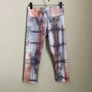 Onzie Flow Tribal Compass Tie Dye Yoga‎ Capris